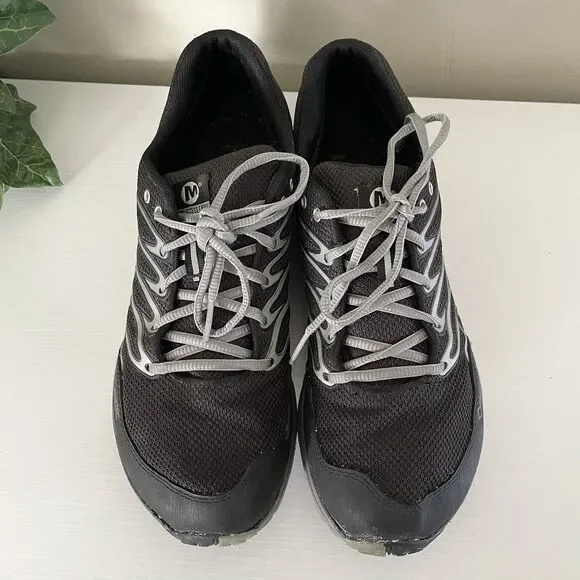 Merrell Bare Access GTX Womens Trail Running Hiking Shoes 10 Black Gray Silver - Picture 2 of 16